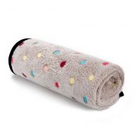 JOANNAS HOME Baby Fleece Blanket Soft Warm Polka Dot Bed Blankets for Kids Girls and Boys for Swaddle, Stroller,...