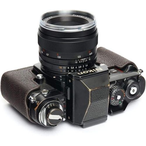  TP Original Handmade Genuine Real Leather Half Camera Case Bag Cover for Nikon F3 F3HP F3AF F3T Coffee Color