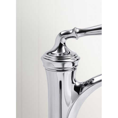  KOHLER Devonshire K-193-4-BN Single Handle Single Hole or Centerset Bathroom Faucet with Metal Drain Assembly in Brushed Nickel