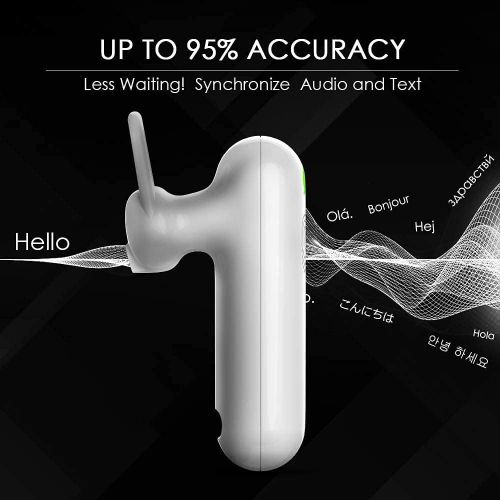  Timekettle WT2 Plus Language Translator - Supports 40 Languages & 93 Accents, Voice Translator Earbuds, Wireless Bluetooth Translator with APP, Suitable for iOS & Android with Char