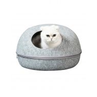 Meters Cat Bed | Cat House Cat Sleep Bag - Washable & Detachable - for Cats & Kittens Under 16 lbs - Gray