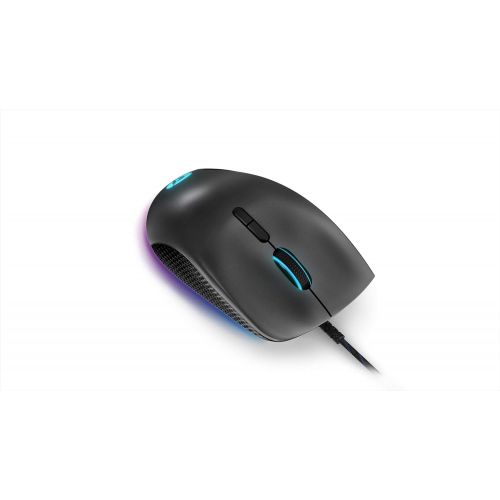 레노버 Lenovo Legion M500 RGB Gaming Mouse, Up to 16000 DPI 50G 400Ips, 7 Programmable Buttons, 3 Zone 16.8Milion Colors RGB, 10G Optional Magnet Weight, 3 Onboard Profile, 50 Million L/R