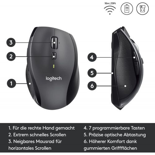 로지텍 [아마존베스트]Logitech Triathlon Wireless Mouse