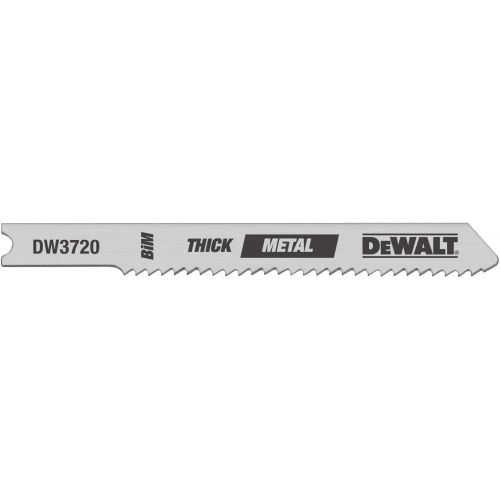  DEWALT DW3728-5 3 32 TPI Sheet Metal Cut Cobalt Steel U-Shank Jig Saw Blade - 5 Pack