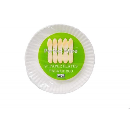  Perfect Stix Paper Plate 9-1200 Paper Plates White, 9 ( Case of 1,200), 1 Height, 9 Width, 9 Length (Pack of 1200)