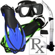 Promate Snorkeling Scuba Dive Snorkel Mask Fins Gear Set/ SCS0014