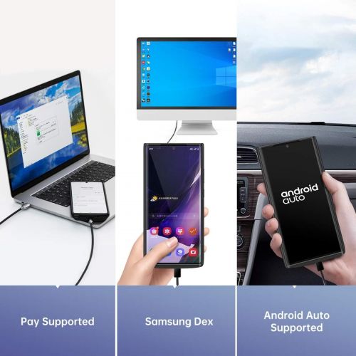 [아마존베스트]NEWDERY Galaxy Note 20 Ultra Battery Case 10000mAh, Fast Charging & Qi Wireless & Android Auto & Samsung Dex Supported, Extended Backup Charger Case for Galaxy Note 20 Ultra 5G (6.