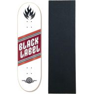 Black Label Skateboards Black Label Skateboard Deck Top Shelf Knockout Burgundy Stain 8.25 x 32.12 with Grip