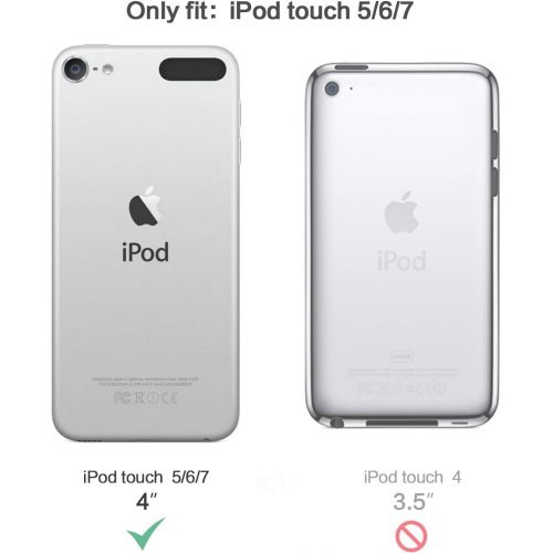  [아마존베스트]IDWELL iPod Touch Case with 2 Screen Protectors, iPod Touch 7 Touch 6 Touch 5 Case, Slim FIT Anti-Scratch Flexible Soft TPU Bumper Protective Case (Latest Model,2019 Released), Col