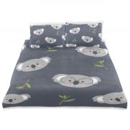 Senya senya 3 Pieces Duvet Cover Cute Koala Soft Warm Twin Bedding Set Quilt Bed Covers for Kids Boys Girls