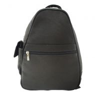 Piel Leather Tri-Shaped Sling Bag, Black, One Size