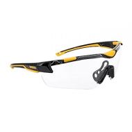 DEWALT DPG110 Chisel Unisex Trim-Fit Half Frame Protective Eyewear, Black Frame Clear Lens