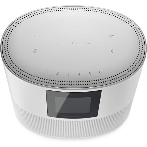 보스 Bose Home Speaker 500: Smart Bluetooth Speaker with Alexa Voice Control Built-in, Silver
