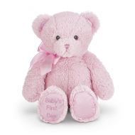 Bearington Collection Bearington Babys First Teddy Bear Pink Plush Stuffed Animal, 12