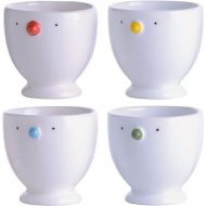 Cordon Bleu Set of 4 Porcelain Chick Egg Cups - Microwave Safe - Gift Boxed
