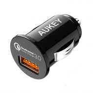AUKEY Car Charger, Flush Fit Quick Charge 3.0 Port for Samsung Galaxy Note8 / S8 / S8+, LG G6 / V20, HTC 10 and More