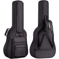 [아마존베스트]CAHAYA 40 41 42 Inch Multi-pockets Acoustic Guitar Bag 6 Pockets 0.3 Inch Thick Padding Waterproof Guitar Case Gig Bag