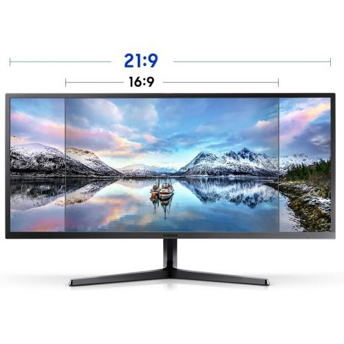  Amazon Renewed Samsung LS34J550WQNXZA 34-Inch QHD Ultra Wide Monitor, Black (Renewed)