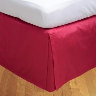 Relaxare King XL 300TC 100% Egyptian Cotton Hot Pink Solid 1PCs Box Pleated Bedskirt Solid (Drop Length: 23 inches) - Ultra Soft Breathable Premium Fabric