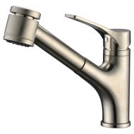 Dawn AB50 3709BN Single-Lever Pull-Out Spray Kitchen Faucet, Brushed Nickel