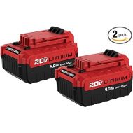 PORTER-CABLE 20V MAX* Lithium Battery, 4.0-Ah, 2-Pack (PCC685LP)