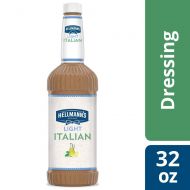 Hellmanns Salad Dressing Salad Bar Bottles Light Italian 32 oz, Pack of 6