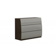 American Eagle Furniture DS-P102 Wrangell Modern 3-Drawer Bedroom Dresser Gray/Brown