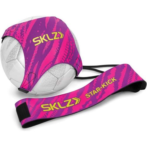 스킬즈 SKLZ Star-Kick Hands-Free Adjustable Solo Soccer Trainer - Fits Ball Sizes 3, 4, and 5