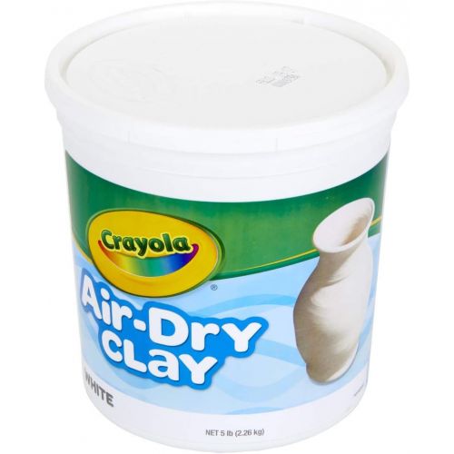  [아마존베스트]Crayola Air Dry Clay, Natural White Modeling Clay, 5 Lb Bucket