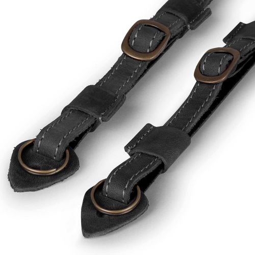  [아마존베스트]MegaGear MG1514 Sierra Series Genuine Leather Camera Shoulder or Neck Strap - Black