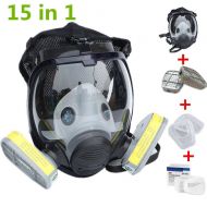 Yunli HOT SALE 15 in 1 suit Similar as 6800 Gas Mask Full Face Facepiece Respirator For Painting Spraying