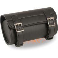 Milwaukee Leather Milwaukee Performance SH49802 Black PVC Large Two Buckle Tool Bag for Motorcycles - One Size