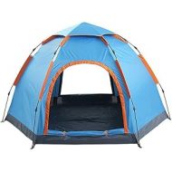MZXUN Hexagonal Automatic Tent Outdoor 5-8 People Single-Layer Double-Door Tent Camping Picnic Outing Rain260*260 * 155cm