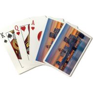 Lantern Press Louisville, Kentucky, Skyline at Night, Photography A-96294 96294 (Playing Card Deck, 52 Card Poker Size with Jokers)