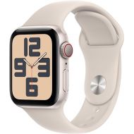 Apple Watch SE (2nd Gen) [GPS + Cellular 40mm] Smartwatch with Starlight Aluminum Case with Starlight Sport Band S/M. Fitness & Sleep Tracker, Crash Detection, Heart Rate Monitor