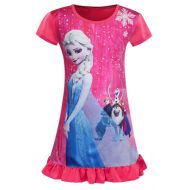 WNQY Toddler Night Gown Little Girls Princess Elsa Pajamas Dress