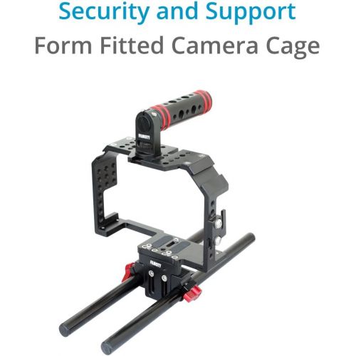  FILMCITY Professional Camera Shoulder Support Kit for Lumix GH4/ GH3 and A7/A7r/A7s (FC-A7G34-KIT) Cage Follow Focus Mattebox Shoulder Mount with Multiple Accessories (FC-A7G34-KIT
