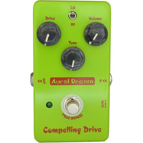  Yanluo Aural Dream Compelling Drive Guitar Pedal includes High-Gain and Boosting heavy Overdrive,True Bypass