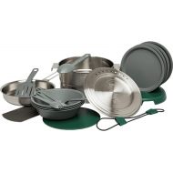 [아마존베스트]Stanley Base Camp Cook Set for 4 | 21 Pcs Nesting Cookware Made from Stainless Steel & BPA Free Material | Incl Pot, lid, Cutting Board, Spatula, Plates, Spoons, Forks, Bowls, Dish