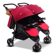 CAKUS Double Baby Stroller Detachable Twin Tandem Bassinet Pram Carriage Stroller Adjustable Sit and Stand...