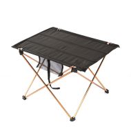 WINOMO Foldable Picnic Tables Portable Lightweight Folding Table for Camping (Black)