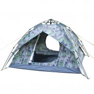 IDWO-Tent IDWO Camping Tent Camouflage Pop Up Tent Outdoor Waterproof 3-4 Person Dome Tent Portable Backpacking Tent
