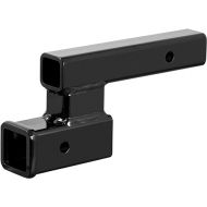 CURT 45798 Trailer Hitch Adapter, 2-Inch Receiver, 4-in Drop or Rise, 7,500 lbs , black