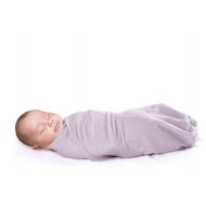Woolino Newborn Swaddle Blanket, 100% Superfine Merino Wool, for Babies 0-3 Months, Lilac