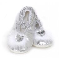Great Pretenders Creative Educations Silver Princess Slippers Size Large