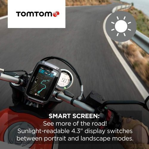  [아마존베스트]TomTom Rider 550 Motorcycle GPS Navigation Device, 4.3 Inch, with Motorcycle Specific Winding