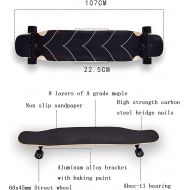 JINPENGRAN Four-Wheel Skateboard 42-inch 8-Layer Maple Skateboard Beginner Professional Standard Skateboard Suitable for Adults and Teenagers