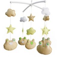Hornet Park [Frog] Baby Crib Mobile with Hanging Decor Toys, Musical Mobile