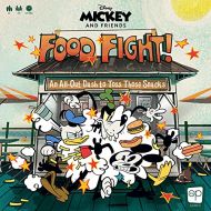USAOPOLY Disney Mickey and Friends Food Fight Quick Rolling Family Dice Game Featuring Mickey Mouse, Donald Duck, Minnie Mouse, Goofy, and Daisy Duck Great Kids Game & Family Board Game