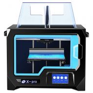 R QIDI TECHNOLOGY QIDI TECH 3D Printer, X-Pro 3D Printer with WiFi Function, Dual Extruder, High Precision Double Color Printing with ABS,PLA,TPU Filament,9.1x5.9x5.9 Inch